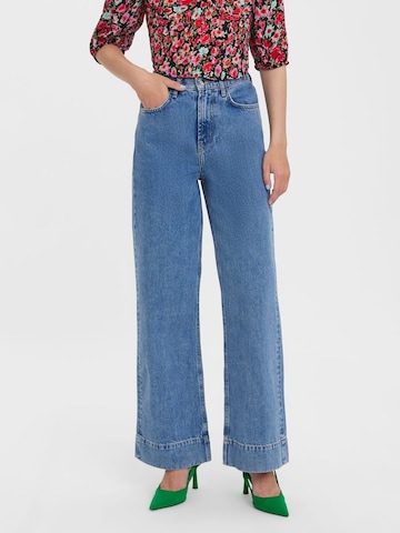 Aware Wide leg Jeans in Blauw: voorkant