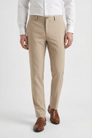OLYMP Slimfit Hose in Beige: Vorderseite