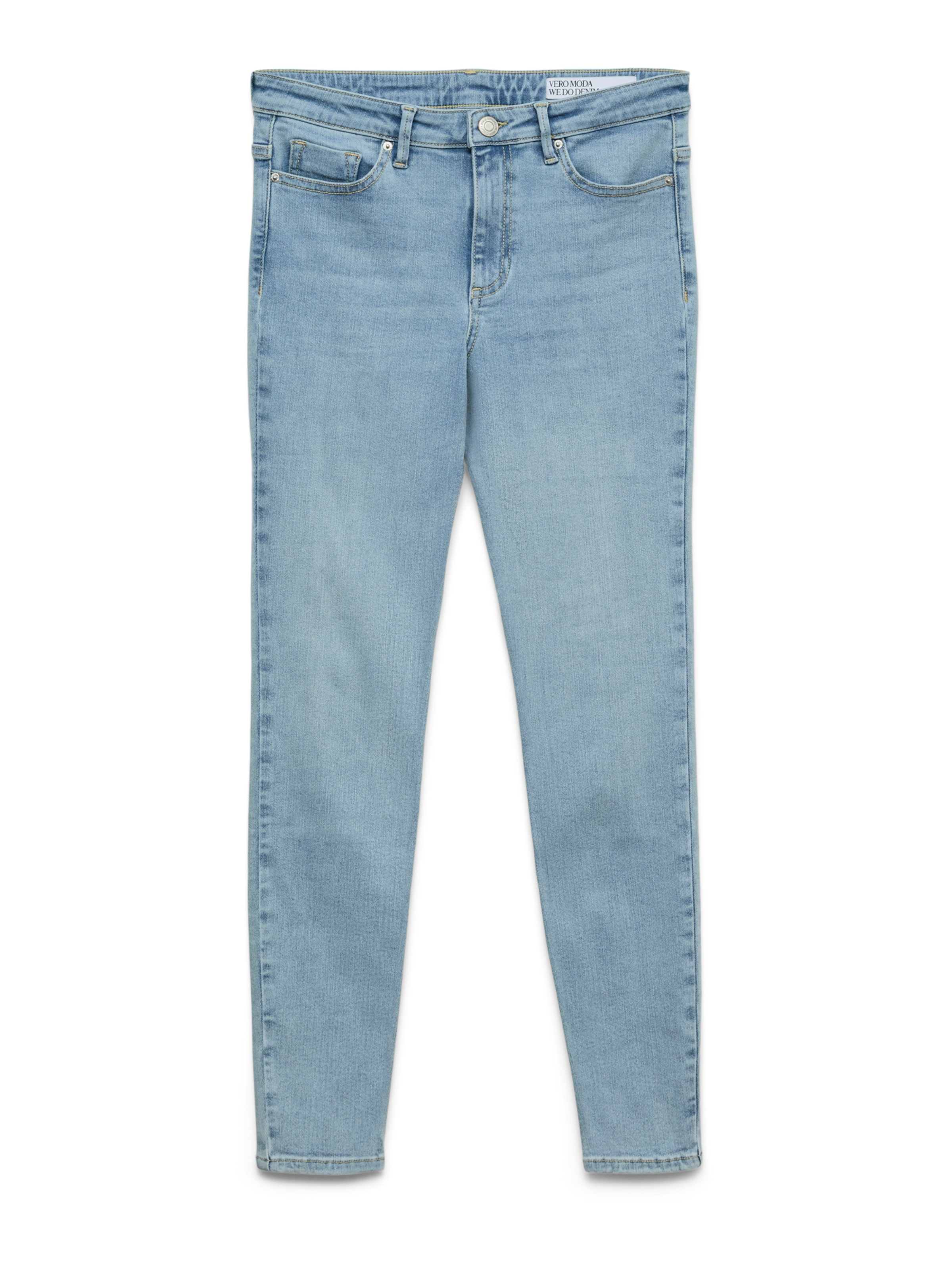 VERO MODA Skinny Džínsy 'VMPOLLY' - Modrá: predná strana