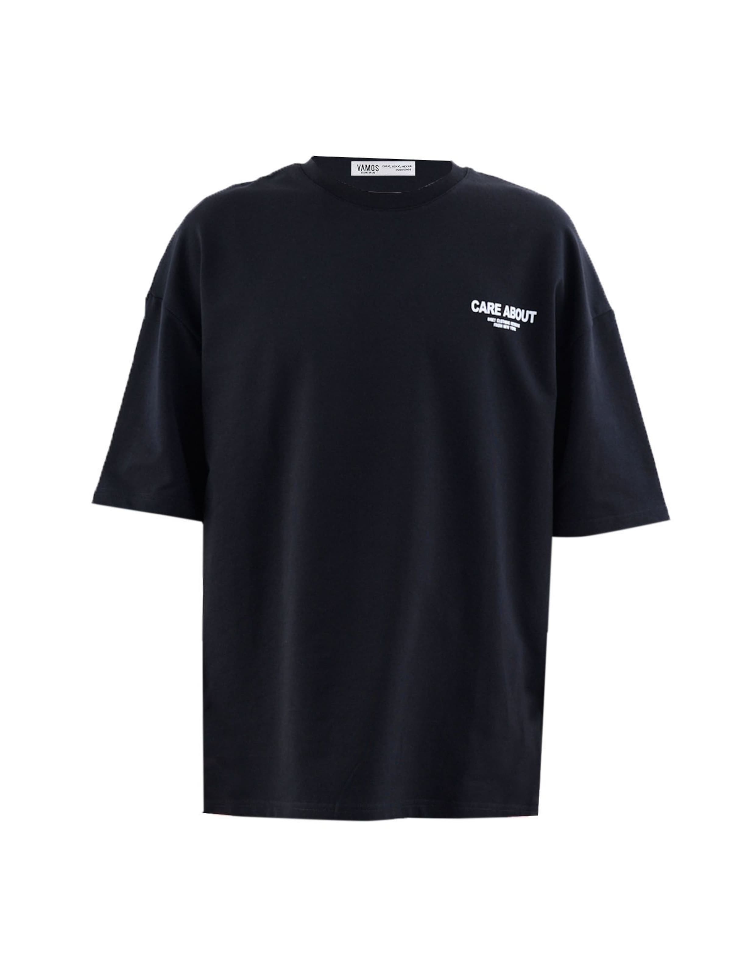 T-Shirt VAMOS CLO en noir : devant