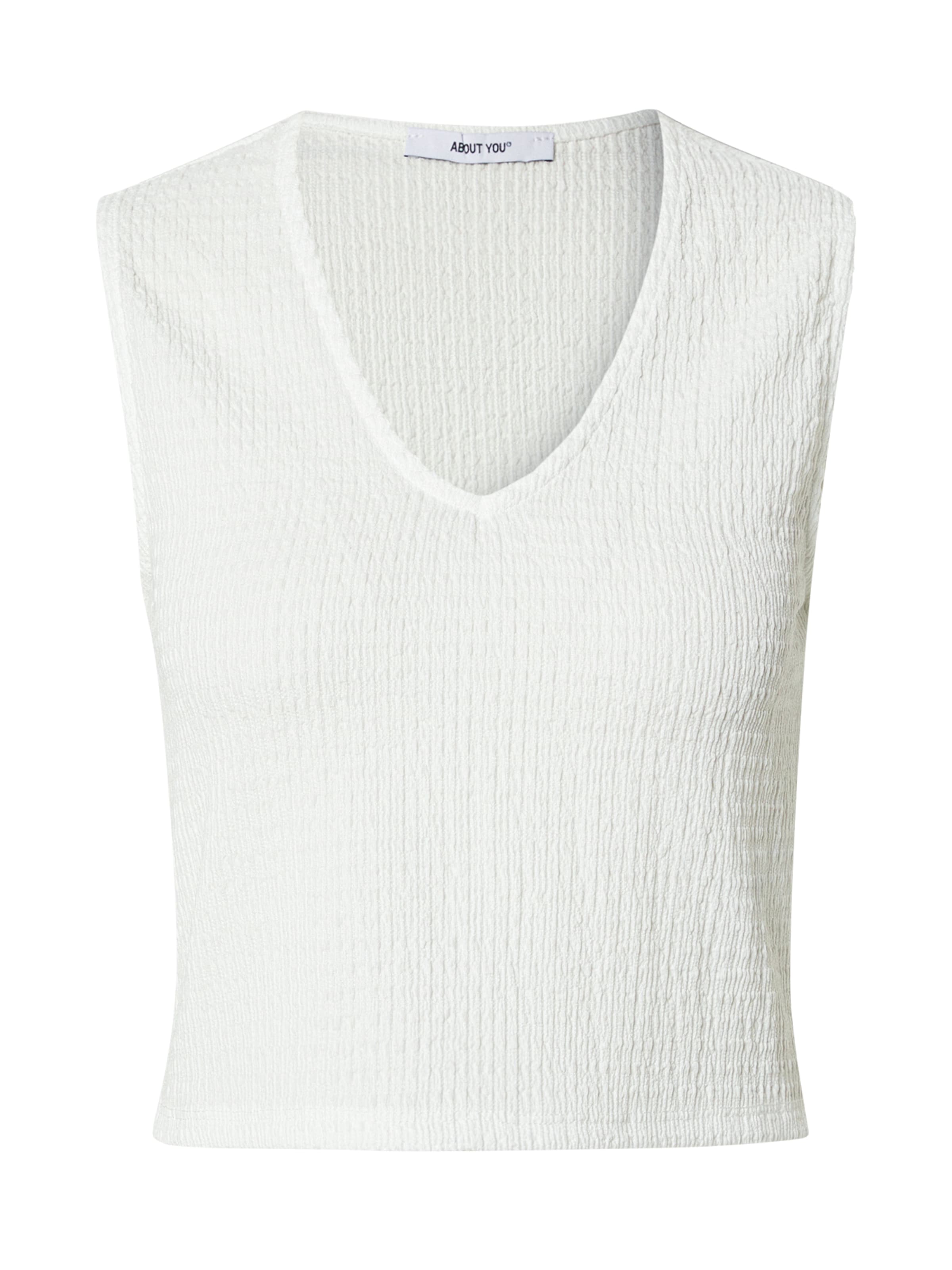 ABOUT YOU Top 'Fleur' in White: front