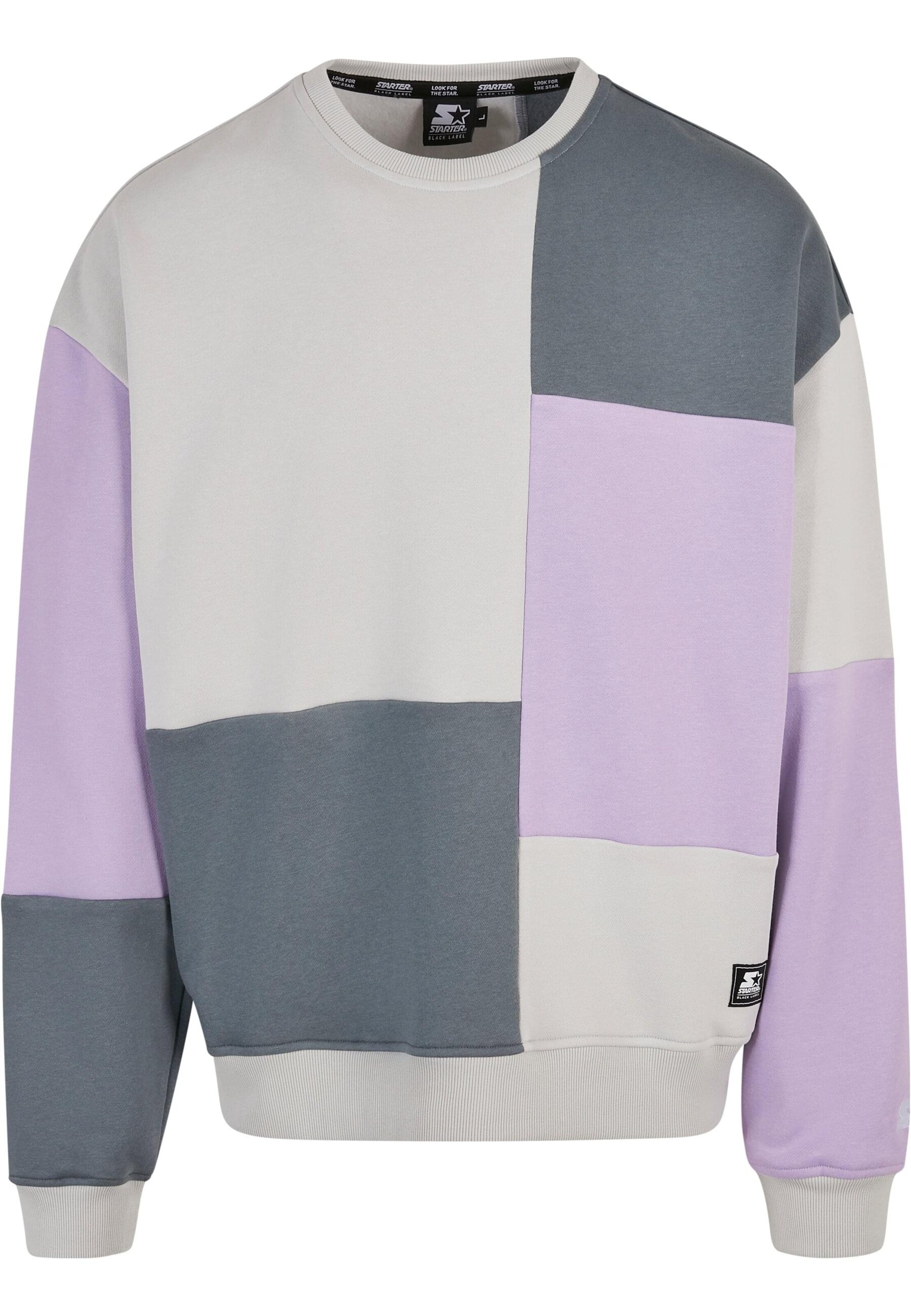 Sweat-shirt Starter Black Label en violet : devant