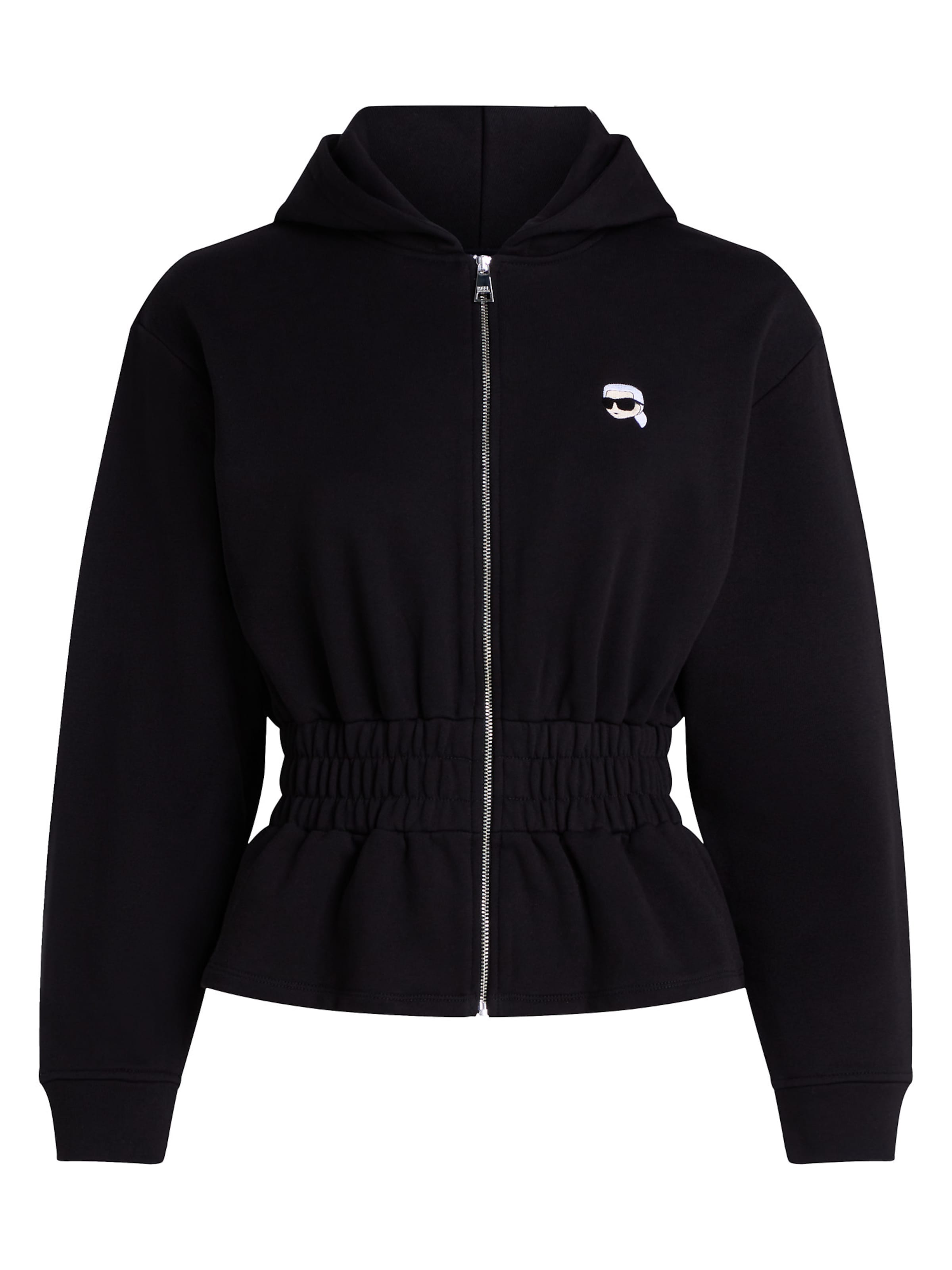 Karl Lagerfeld Tréning dzseki 'Ikon' - fekete: elől