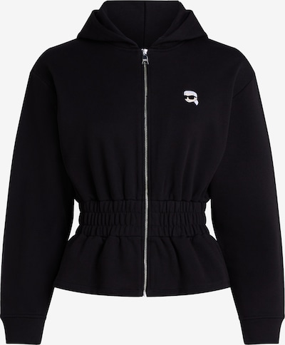 Džemperis 'Ikon' iš Karl Lagerfeld, spalva – gelsvai pilka spalva / juoda / balta, Prekių apžvalga