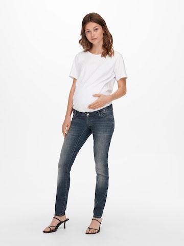 Skinny Jean 'Mauw' Only Maternity en bleu