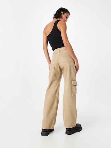 Regular Jeans cargo Monki en beige