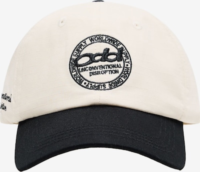 Bershka Lippalakki 'ODD' värissä ecru / musta, Tuotenäkymä