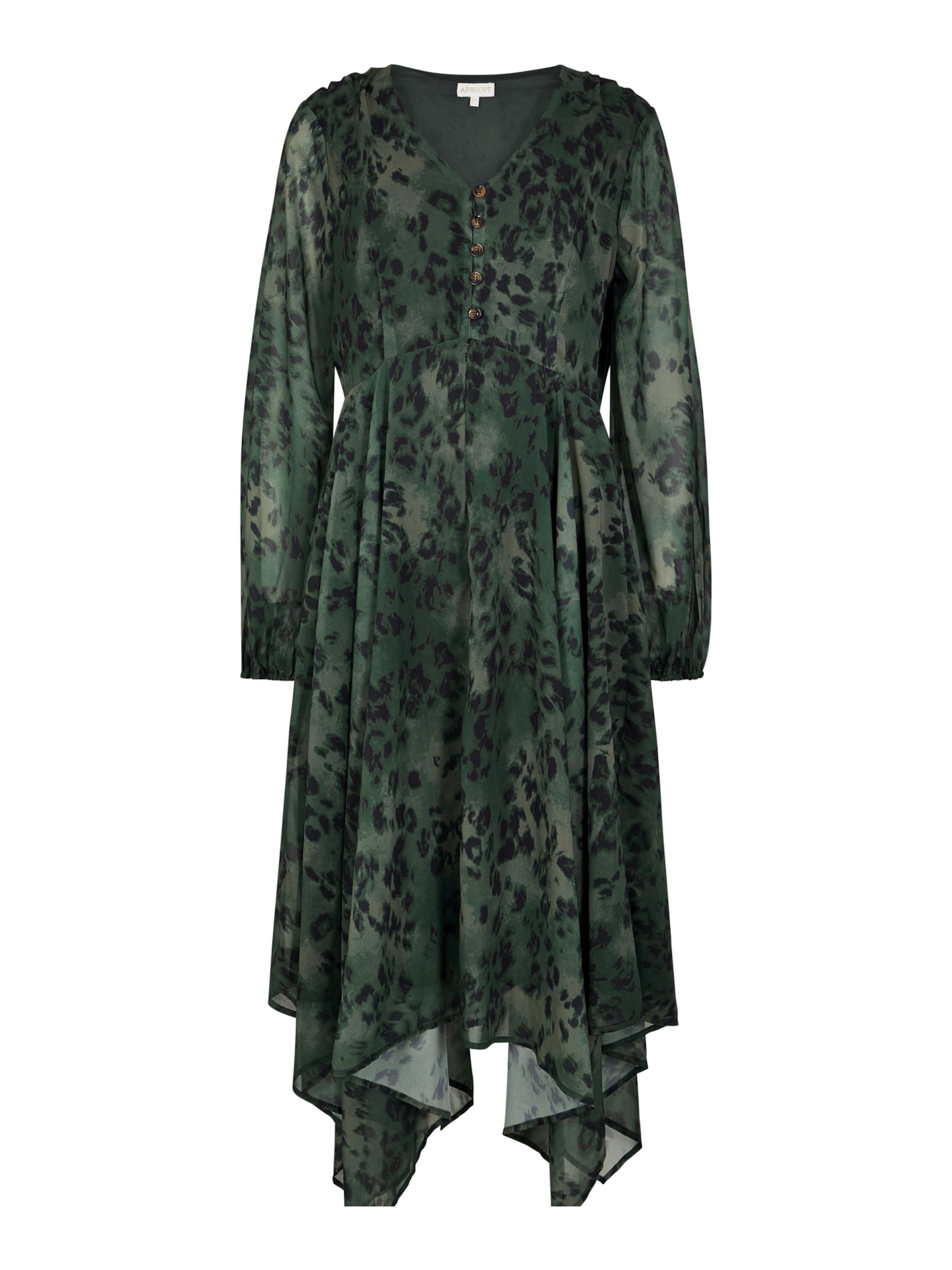 Robe-chemise Apricot en vert : devant