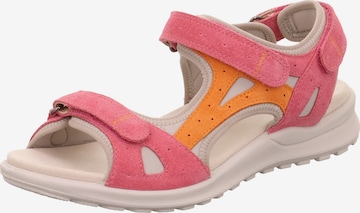 Legero Hiking Sandals in Pink: front