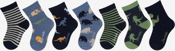 STERNTALER Socks 'Wildnis' in Blue: front