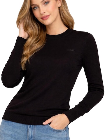 Cocain Underwear Sweater in Black: front