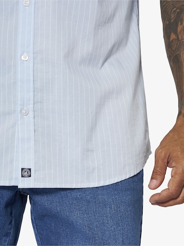 Jan Vanderstorm Comfort fit Button Up Shirt 'Perttu' in Blue