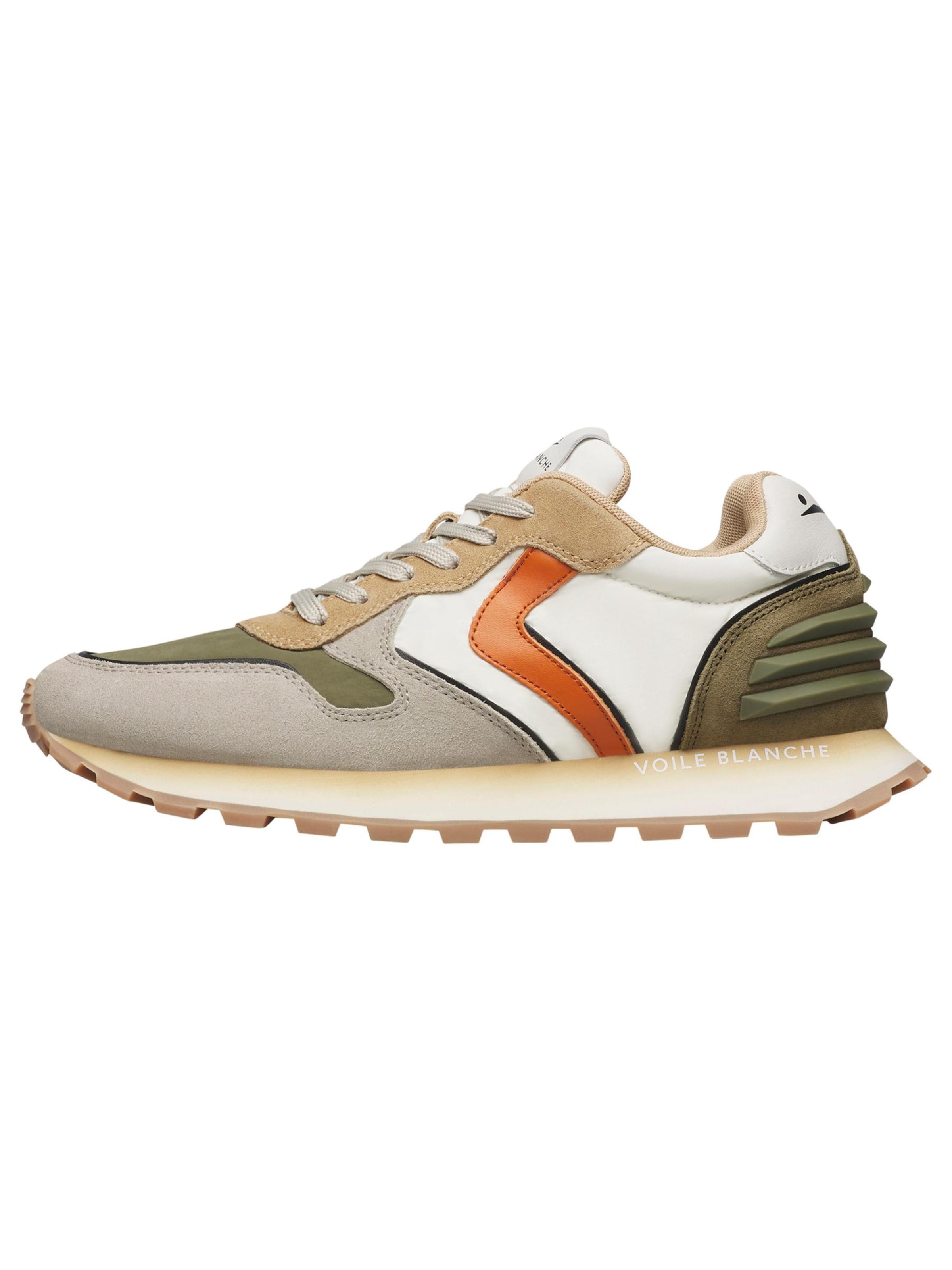 Voile blanche Sneakers laag 'PARIS POWER MAN.' in Groen: voorkant