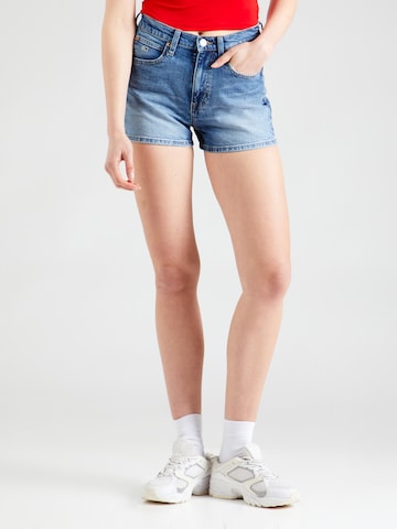 Tommy Jeans Slimfit Shorts 'Hot' in Blau: predná strana