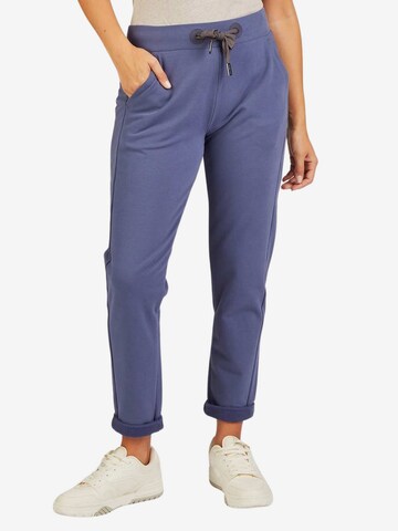 Coupe slim Pantalon 'Brinja' Elbsand en bleu : devant