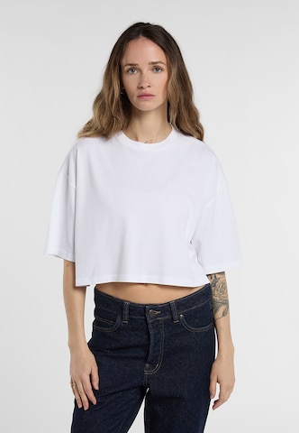 DICKIES Koszulka 'CLARKDALE' w kolorze biały: przód