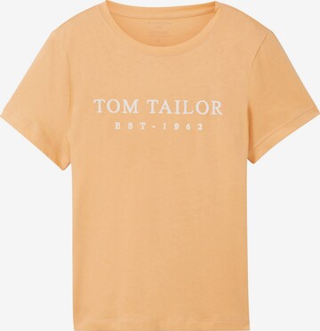 TOM TAILOR Shirt in Orange: front