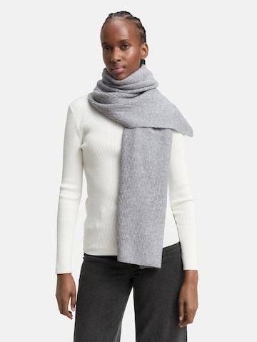 TOM TAILOR DENIM Schal in Grau: Vorderseite