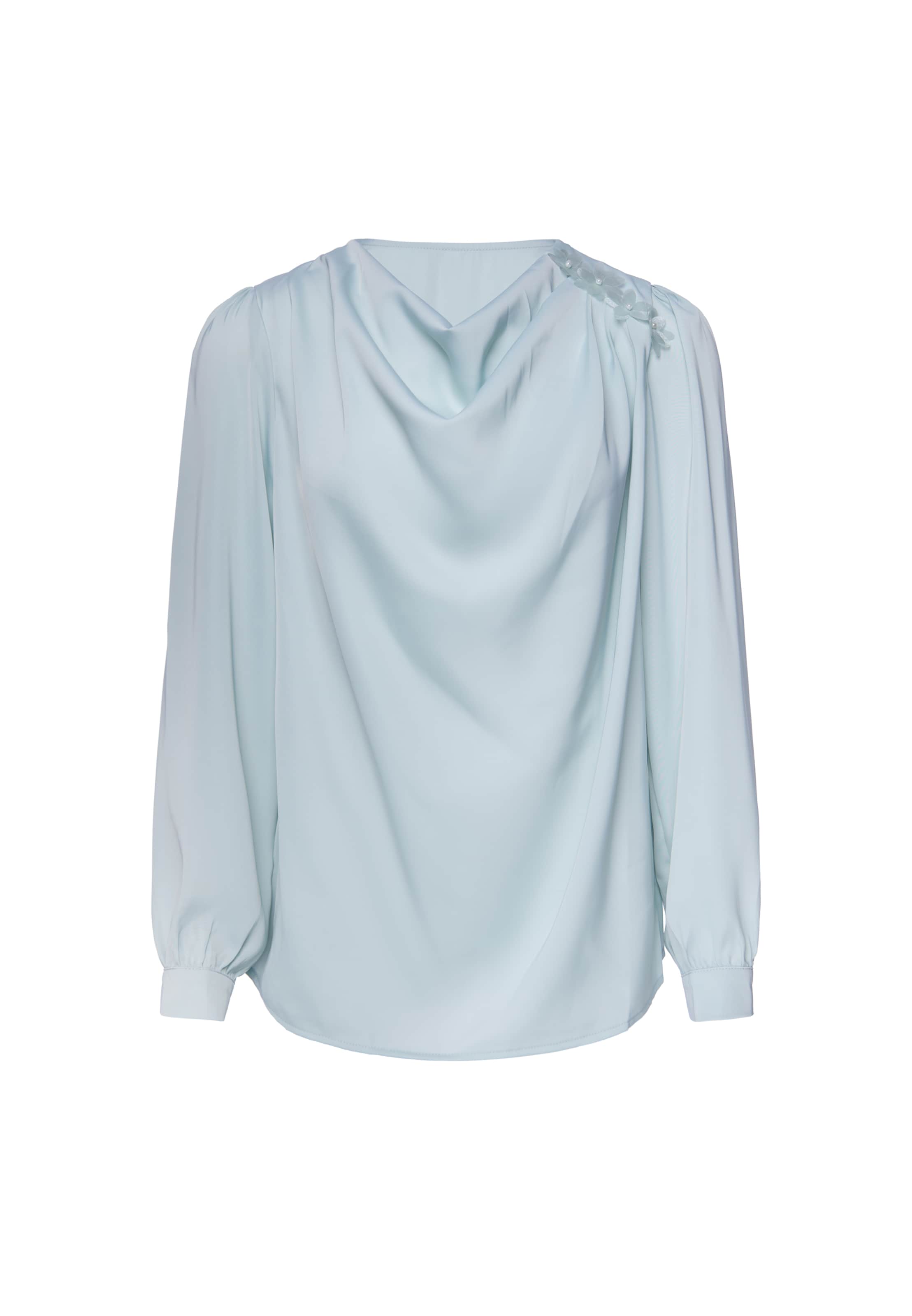 usha BLACK LABEL Blouse in Blauw: voorkant