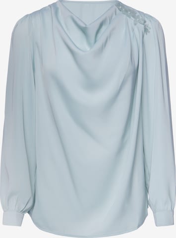 usha BLACK LABEL Blouse in Blauw: voorkant