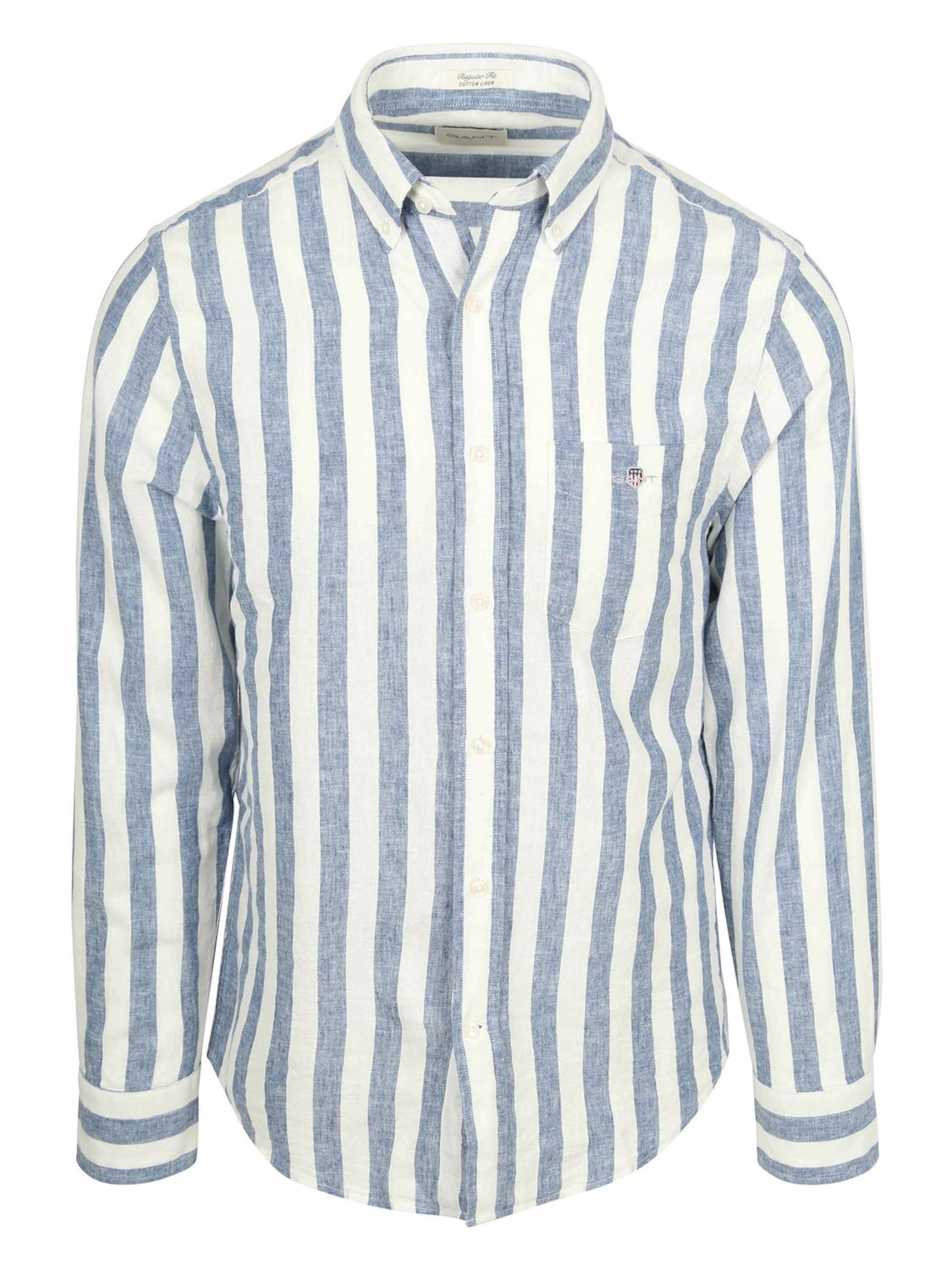 GANT Regular fit Button Up Shirt in Blue: front