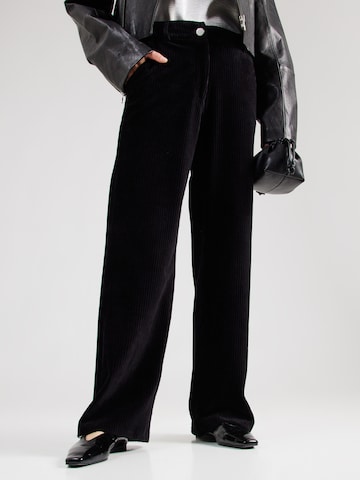 VILA - Pierna ancha Pantalón en negro: frente