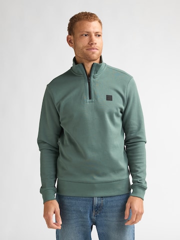 Sweat-shirt Petrol Industries en vert : devant