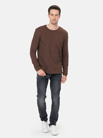 Key Largo Shirt 'HAMILTON STREET' in Braun