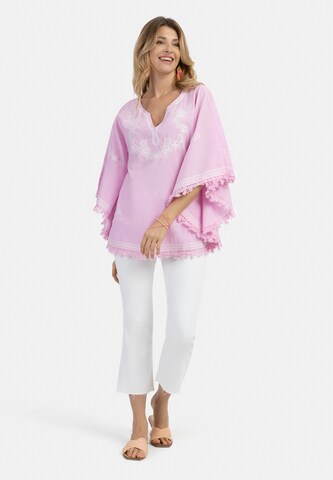 usha FESTIVAL Poncho in Pink