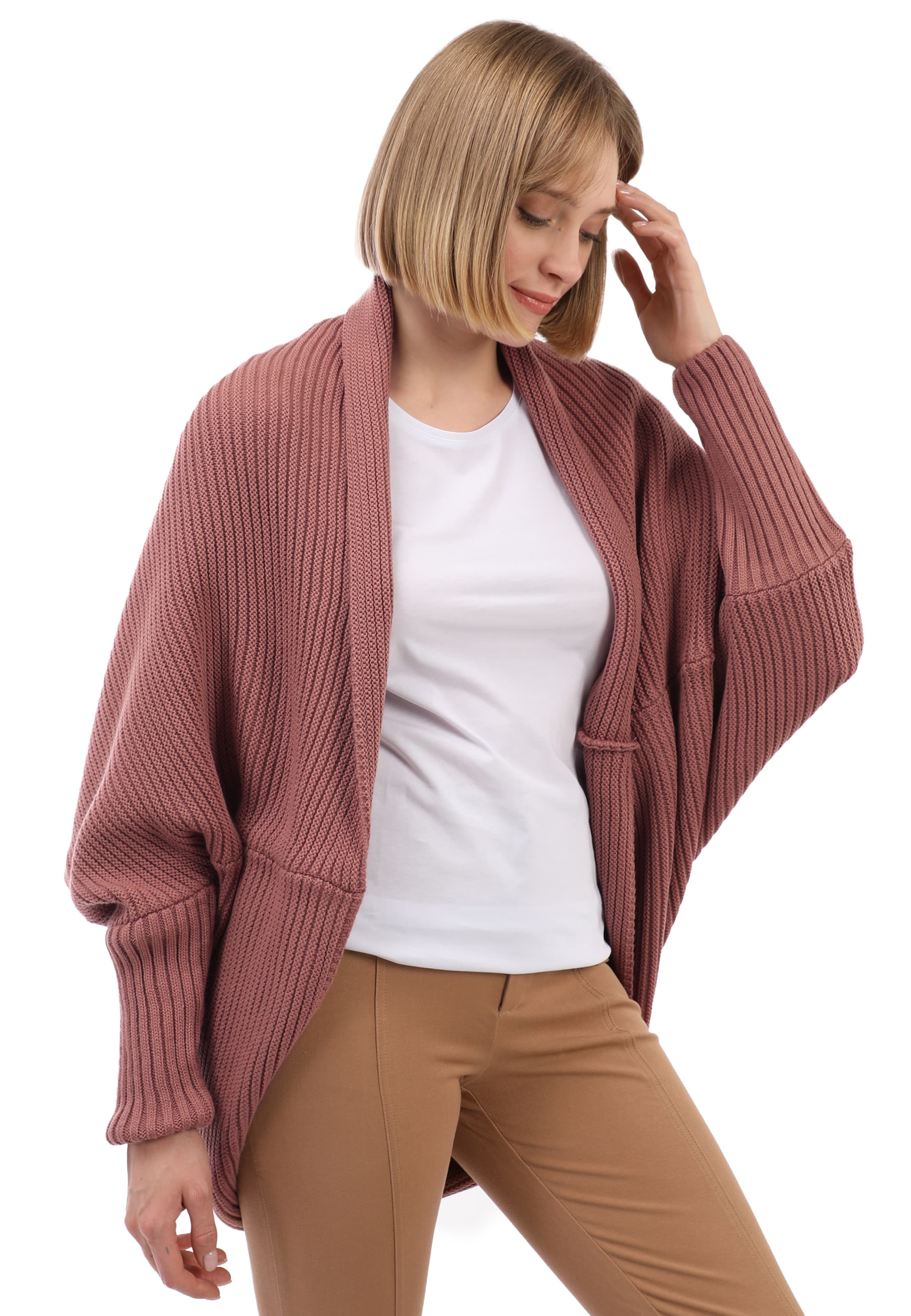 Felix Hardy Πλεκτή ζακέτα σε ροζ