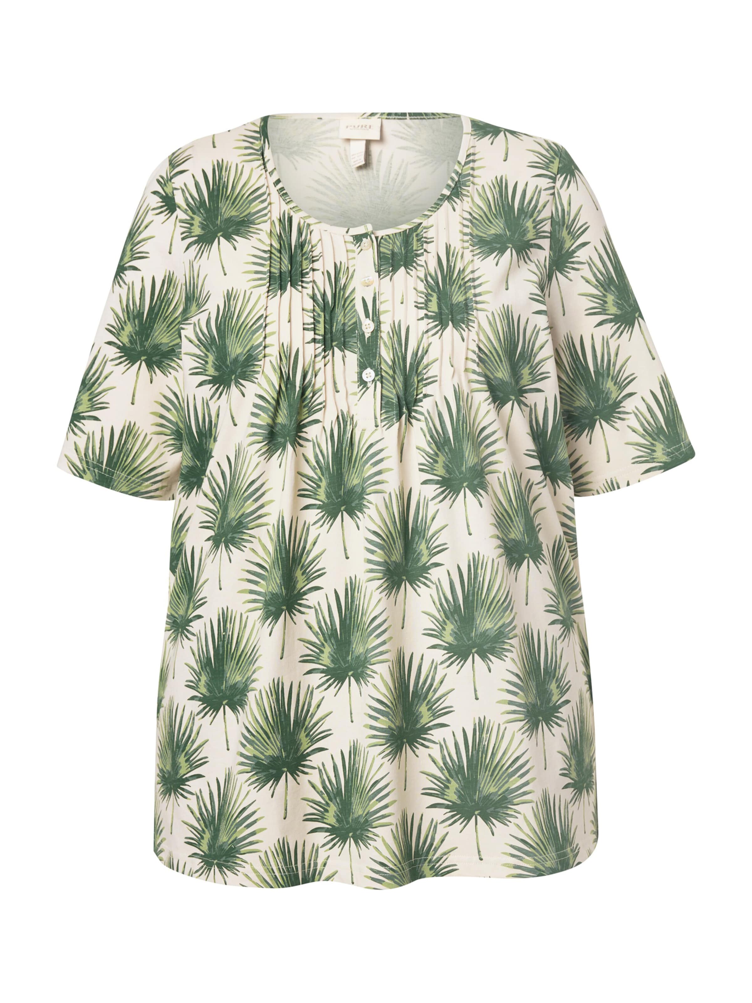 Ulla Popken T-shirt i grön: framsida