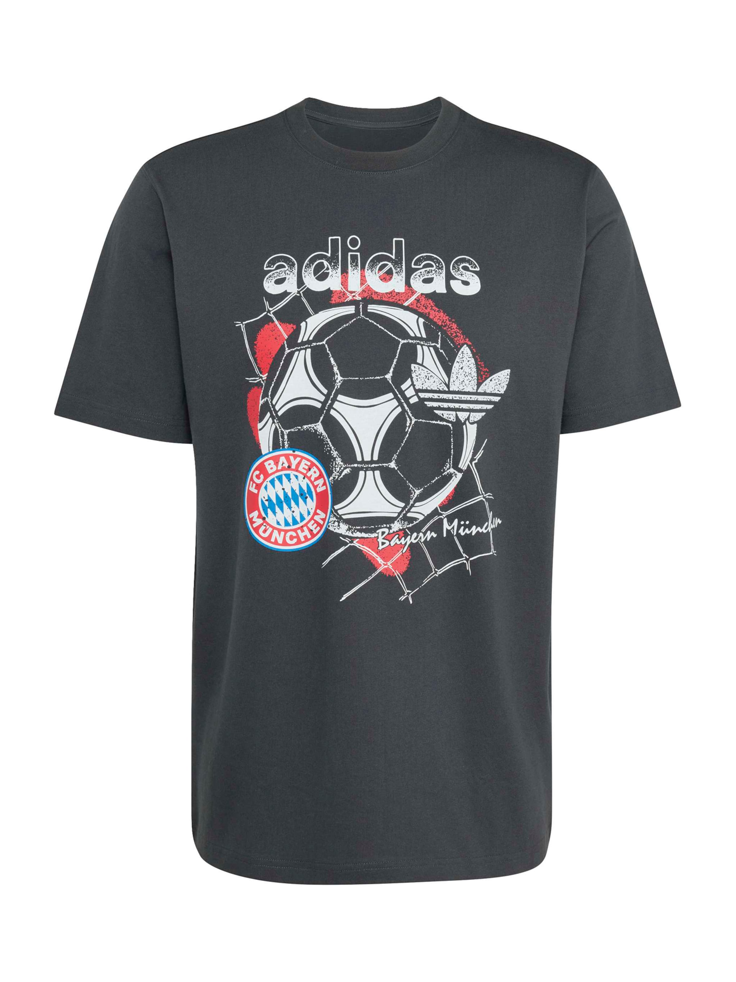 ADIDAS ORIGINALS - Camiseta funcional 'FCB' en gris: frente