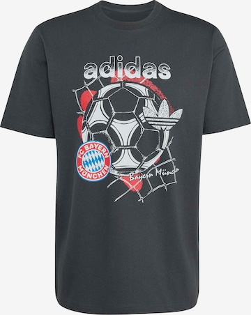 pilka ADIDAS ORIGINALS Sportiniai marškinėliai 'FCB': priekis