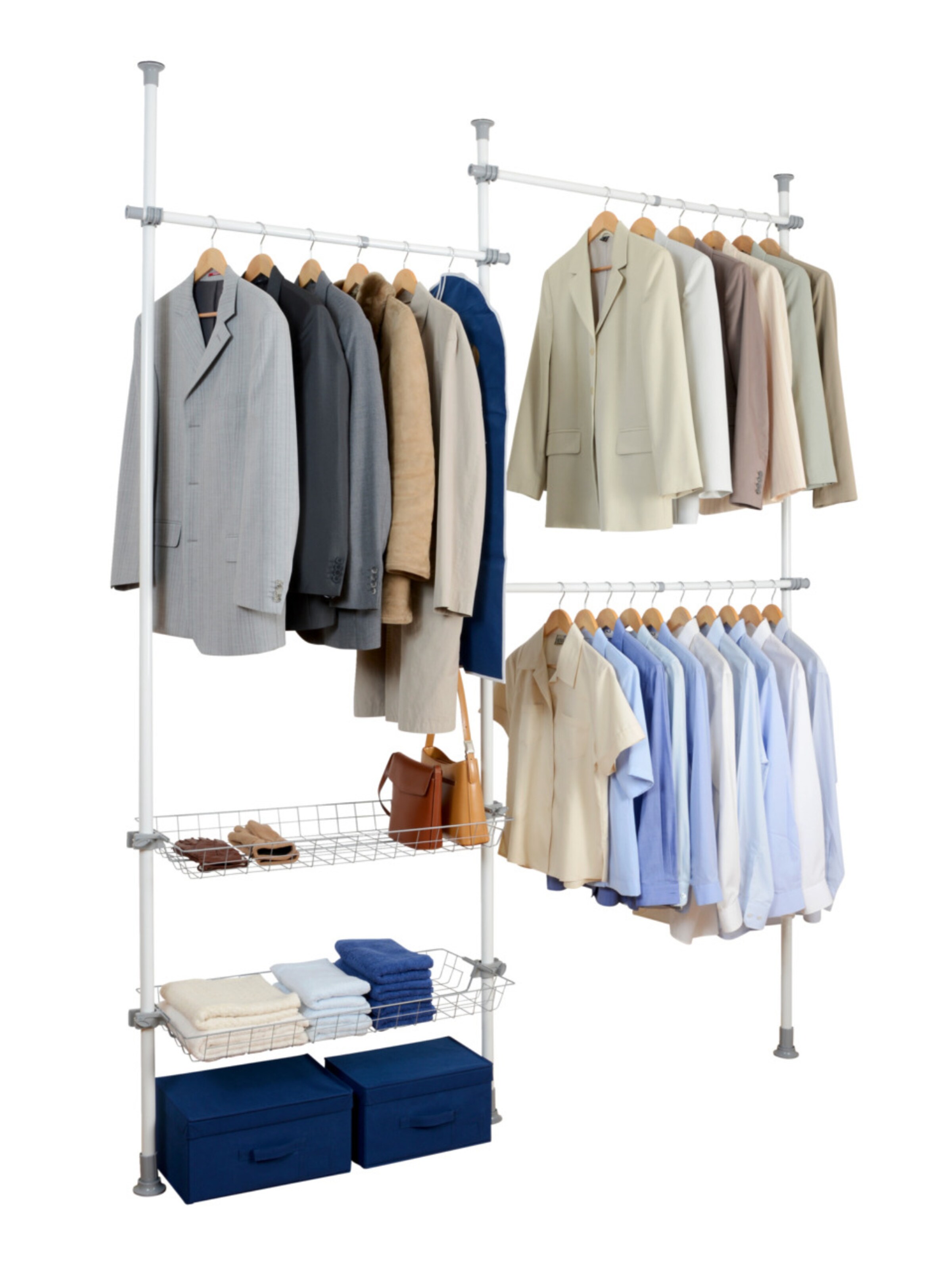 Wenko Wardrobe 'Herkules Duo' in White