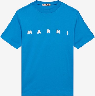 Marni - Camiseta en azul: frente