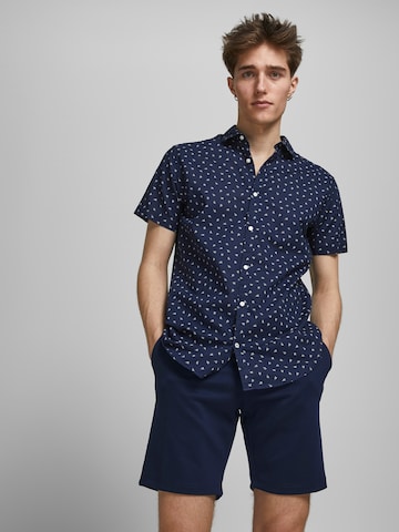 JACK & JONES regular Lærredsbukser i blå