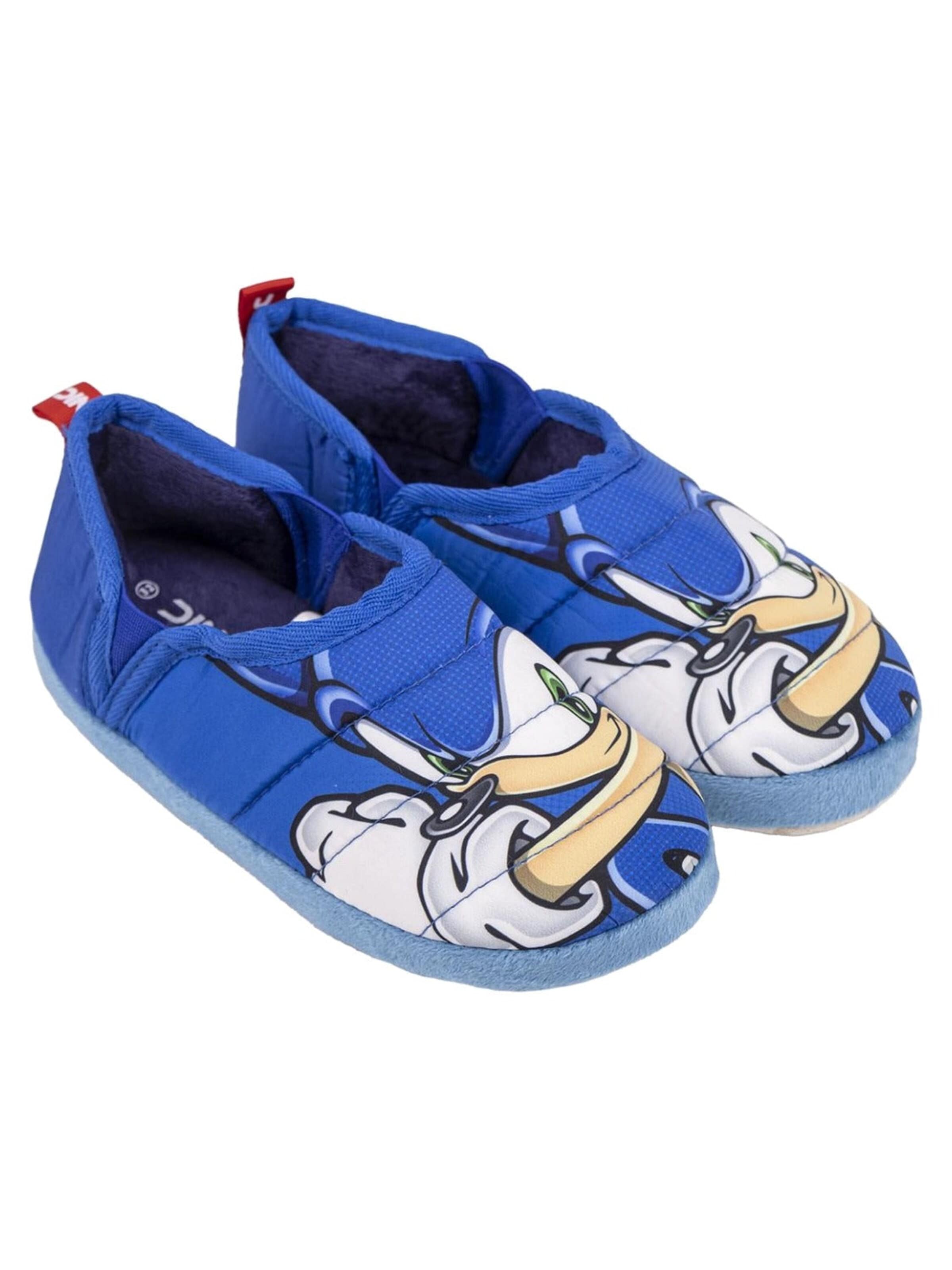 Pantoufle Sonic the Hedgehog en bleu