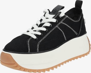 Baskets basses Tamaris en noir : devant