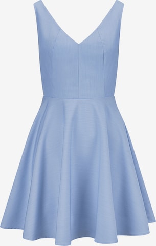 Robe de cocktail Nicowa en bleu : devant