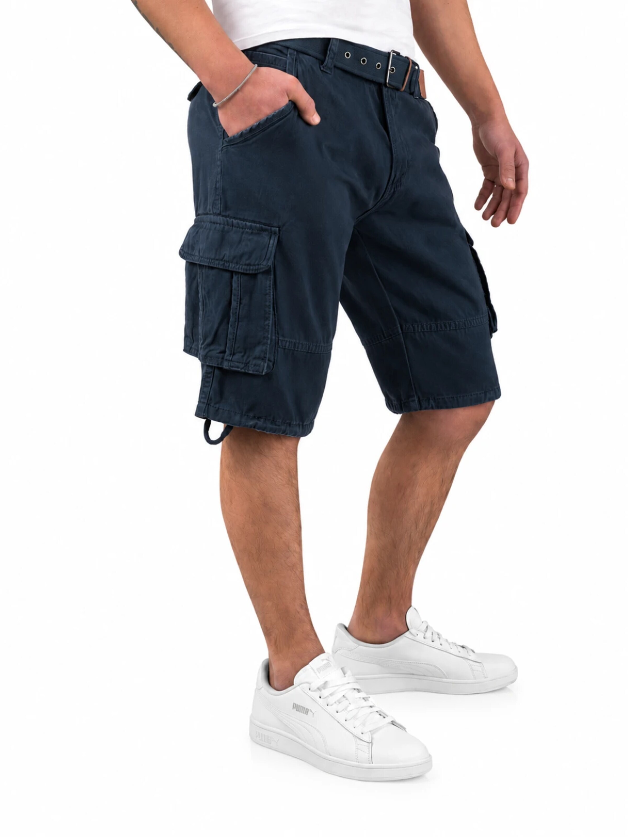 INDICODE - regular Pantalón cargo en azul