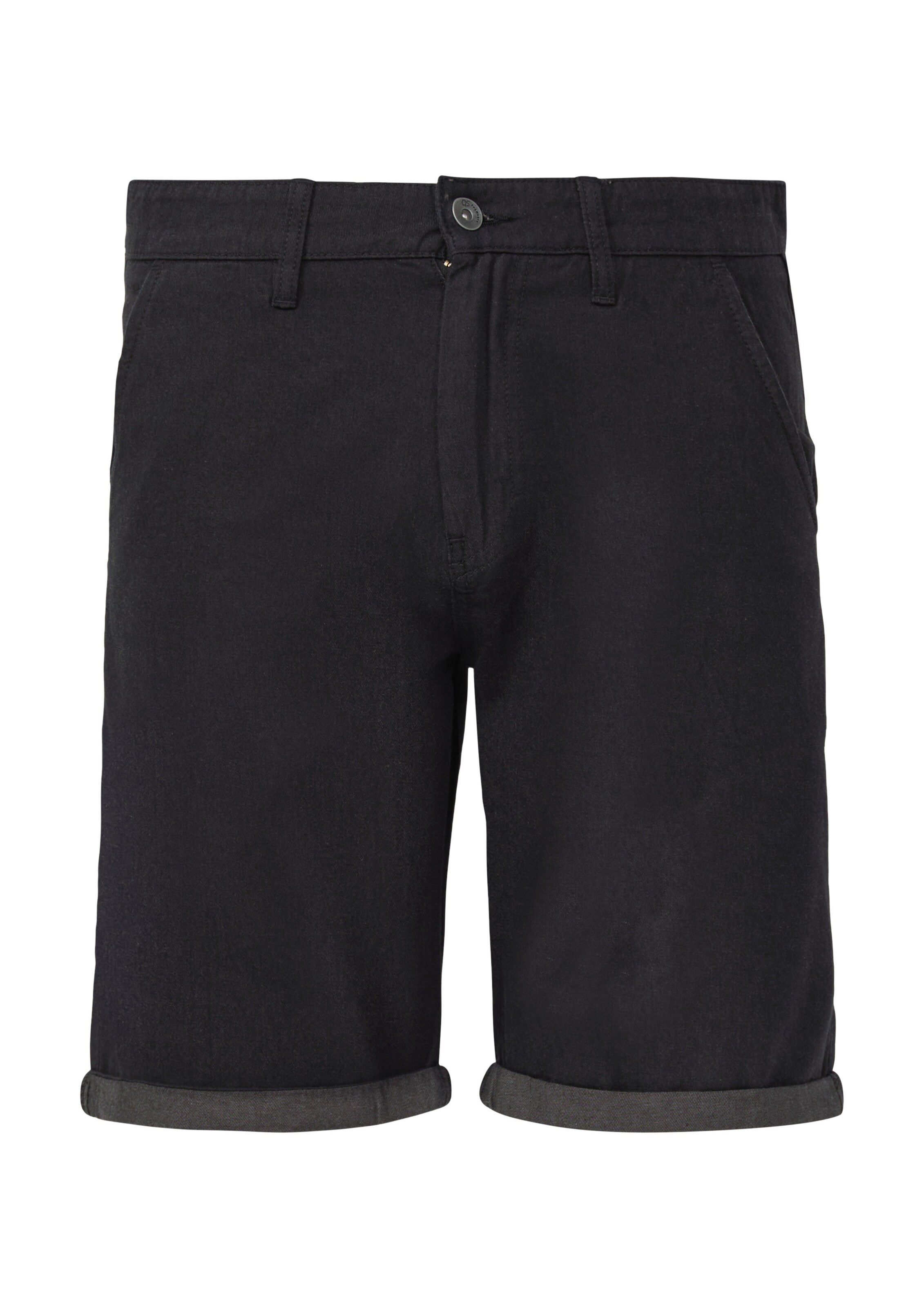QS Regular Trousers 'John' in Black: front