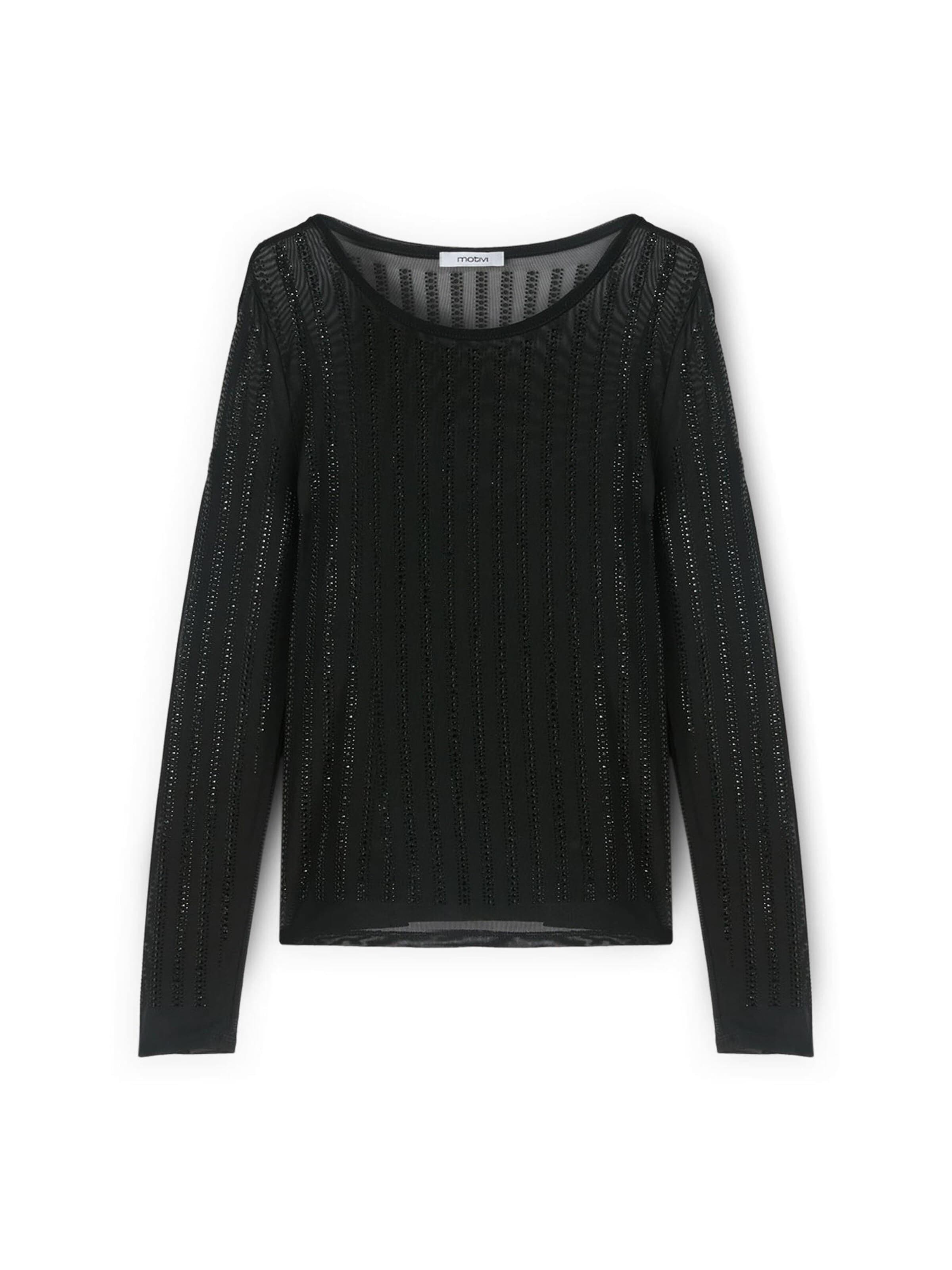 MOTIVI - Camiseta en negro: frente