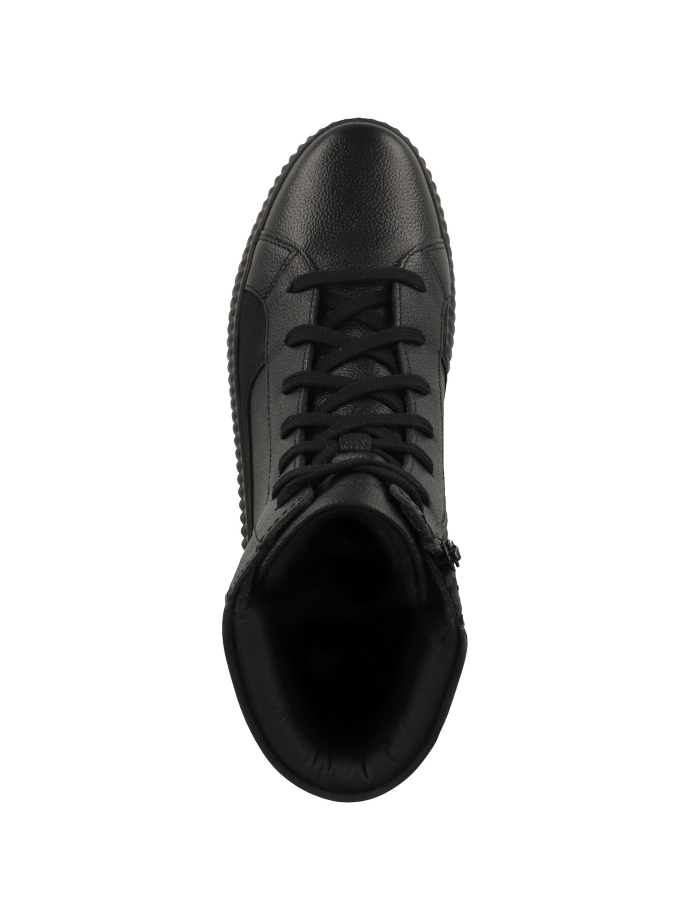 GEOX Sneakers hoog 'Graisy' in Zwart