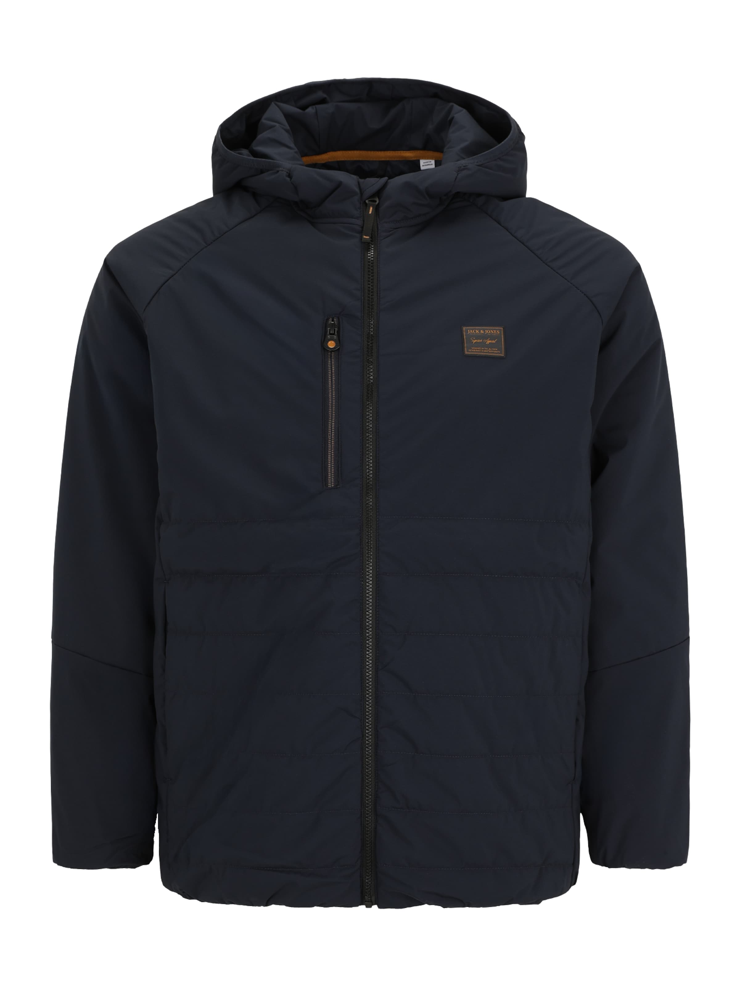 Jack & Jones Plus Зимно яке 'JJFINN' в синьо: отпред