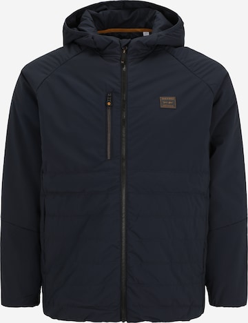 mėlyna Jack & Jones Plus Žieminė striukė 'JJFINN': priekis