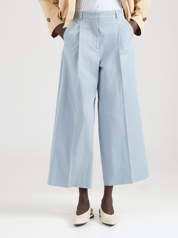 Weekend Max Mara - Pierna ancha Pantalón de pinzas 'BELLICO' en azul: frente
