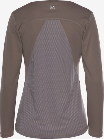 LASCANA ACTIVETehnička sportska majica - smeđa boja