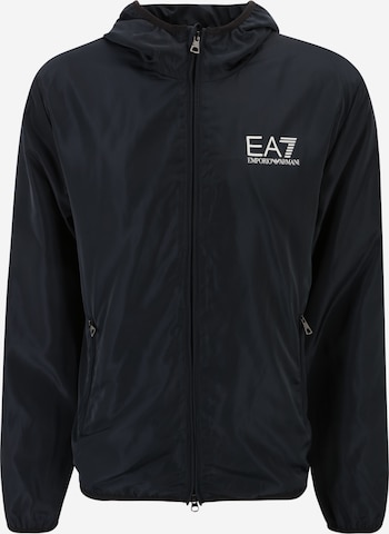 Veste mi-saison EA7 Emporio Armani en bleu : devant