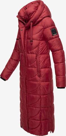 NAVAHOO Zimný kabát 'Waffelchen' - Červená