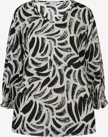 ze-ze Blouse 'Exella 18' in Zwart: voorkant